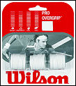 Wilson Pro Overgrips White - (1 Pack/3 Grips)